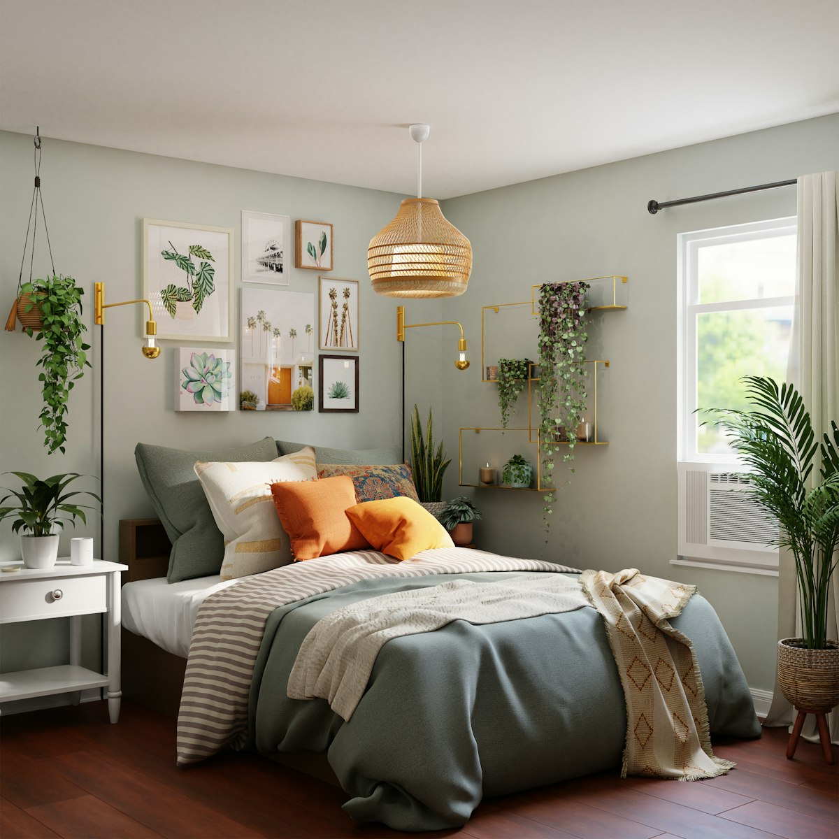 Decoración del hogar con cobre y madera artesanal